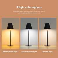 Lampe de table LED créative rechargeable pour restaurant Lumière romantique moderne de luxe sans fil pour dîner