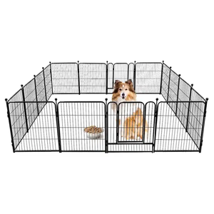 Venta caliente Durable al por mayor portátil plegable interior al aire libre perro recinto mascota corralito jaula <span class=keywords><strong>Mental</strong></span> perro ejercicio valla - Product Image 3
