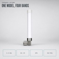 Antenne multibande en fibre de verre 4G LTE GPS WiFi 2.4GHz 915MHz LoRa, type N mâle, 90 degrés, étanche IP67, omnidirectionnelle, pour routeur IoT