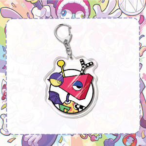 QY Cartoon Acrylic Keychain Printed Clasp Pendant Custom Logo <b>Key</b> <b>Ring</b> Promotional Gift - Product Image 5