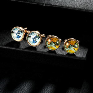 Moda rotonda albero della vita <span class=keywords><strong>gemelli</strong></span> da sposa di alta qualità gioielli <span class=keywords><strong>gemelli</strong></span> regalo set per gli uomini - Product Image 5