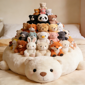 En <span class=keywords><strong>gros</strong></span>, jouets en peluche personnalisés, mignons, doux, Kawaii, en forme de grand ours, pour machines à griffes - Product Image 1