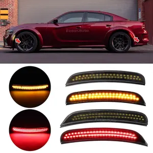 Car Front Rear Fender Blinker Led Side Marker Lights For Dodge Charger 2015-2023 indicator lamp Green/White/RED/Amber