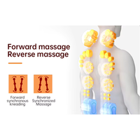 Coussin de massage portable d'origine pour siège de voiture, masseur corporel vibrant et pétrissant pour soulager les douleurs dorsales à la maison et en voiture