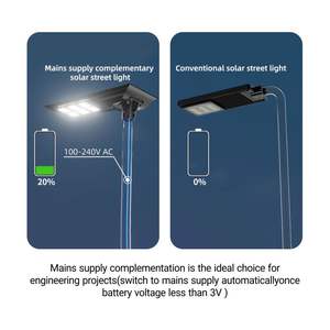 OUTLUX T011 Control remoto Diseño integrado Alta potencia Todo en uno <span class=keywords><strong>Farola</strong></span> solar 240W 400W 500W <span class=keywords><strong>Farola</strong></span> solar LED - Product Image 5