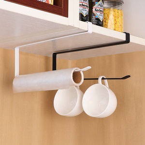 주방 메탈 키친타월 걸이 무타공 거치대 - Product Image 4