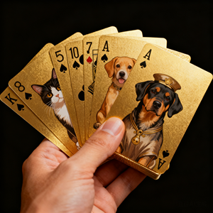 Toile imprimée représentant des chiens <span class=keywords><strong>jouant</strong></span> <span class=keywords><strong>aux</strong></span> <span class=keywords><strong>cartes</strong></span> de poker, art mural amusant, peinture célèbre, reproduction d'art giclée, sans cadre, décoration intérieure, jeu de <span class=keywords><strong>cartes</strong></span> de poker - Product Image 1