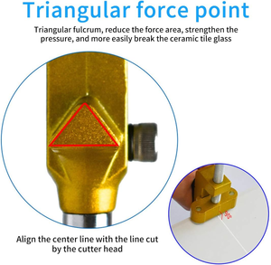2 1 <strong>Aluminum</strong> Alloy Industrial Glass <strong>Cutting</strong> <strong>Tool</strong> Kit Breaking Pliers for Ceramic Mirror Glass Breaker 2 Tungsten Blades - Product Image 5