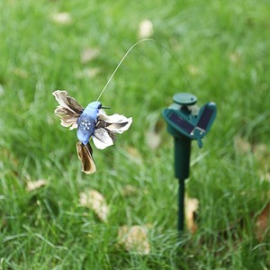 Energia solare a batteria volante svolazzante colibrì farfalla uccello per giardino giardino piante fiori Patio paesaggio esterno arredamento - Product Image 5