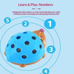 Juguete <span class=keywords><strong>de</strong></span> Rompecabezas <span class=keywords><strong>de</strong></span> Erizo <span class=keywords><strong>de</strong></span> Plástico para Educación Temprana Montessori, Entrenamiento <span class=keywords><strong>de</strong></span> Concentración para Bebés, <span class=keywords><strong>Desarrollo</strong></span> Sensorial - Product Image 4