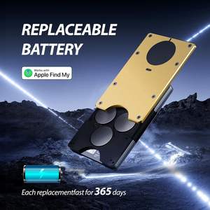 RFID блокирующий металлический алюминиевый кошелек минималистичный мужской держатель для кредитных карт со встроенным для Airtag трекер отслеживаемый кошелек - Product Image 6