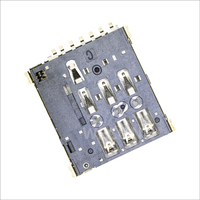 WECONN WL-SIM137-116 6PIN+1 1.37mm Prise de carte Nano SIM Push-Push avec interrupteur de détection, terminaison SMT, boîtier LCP pour applications automobiles
