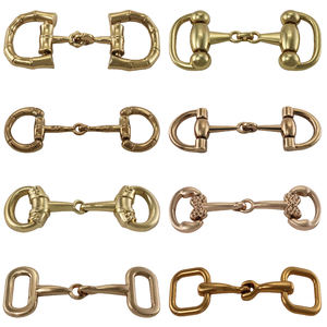 Hebillas Decorativas <span class=keywords><strong>Planas</strong></span> <span class=keywords><strong>con</strong></span> Logotipo Personalizado para Mujer, de Aleación de Zinc y Latón, Color Dorado, para Zapatos, <span class=keywords><strong>Sandalias</strong></span> y Cadenas - Product Image 5