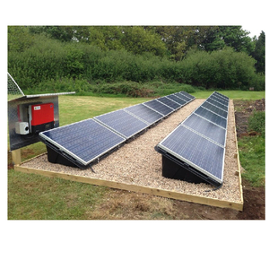 Staffe per Pannelli Solari Fotovoltaici, Sistema di Montaggio per Rack di Pannelli Solari, Kit di Montaggio su Tetto Piano con Zavorra in HDPE - Product Image 1