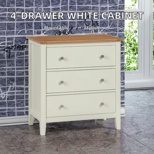 Meuble de salon moderne Leaderway à 4 tiroirs en MDF - Rangement gain de place - Design durable - Product Image 2