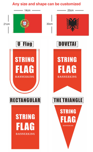 Tùy chỉnh quảng cáo in ngoài Trời Tam giác <span class=keywords><strong>pennant</strong></span> chuỗi <span class=keywords><strong>Bunting</strong></span> treo cờ để trang trí - Product Image 4