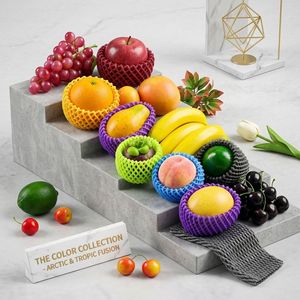 Manchon de protection antichoc en <span class=keywords><strong>mousse</strong></span> EPE <span class=keywords><strong>avec</strong></span> filet en maille pour l'emballage des fruits (fruits du dragon, mangues, poires) et la protection des bouteilles - Product Image 3