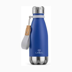 9 oz Water <b>Bottle</b> Mini Insulated Water <b>Bottle</b> for Kids School Stainless <b>Steel</b> Vacuum Cola Shape Sports Flask with Carry Rope - Product Image 5