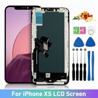 Shenzhen grosir pabrik kustom LCD 5.85 inci untuk iPhone XS tampilan ponsel pintar sentuh perbaikan asli