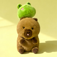 Peluche amusante 18cm 25cm en forme de parapluie, champignon, lapin, tournesol, panda, grenouille, capybara, en polyester et coton PP, à partir de 14 ans