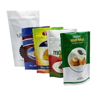 Sachet d'emballage alimentaire imprimé sur mesure pour Moi Moi nigérian avec fermeture éclair robuste
