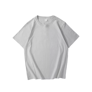 T-shirt di alta qualità in cotone organico all'ingrosso per adulti girocollo tinta tinta a girocollo per uomini e donne - Product Image 6