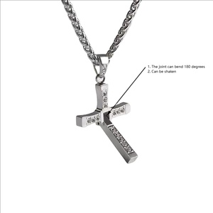 Collar de Cadena de Bambú Cruzado Estilo Speed Passion 10, Collar Unisex de Acero Inoxidable, Estilo Hip Hop, de Fábrica - Product Image 3