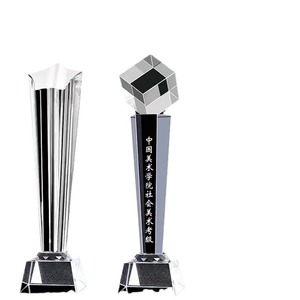 Hua Ao Crystal <b>Trophy</b> Laser <b>Engraved</b> Geometric Shape Durable For Awards Ceremonies Company Events Wholesale - Product Image 5