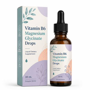 Gouttes liquides orales pour adultes, marque privée OEM, pour le sommeil, apaisant et anti-stress, à forte dose de citrate de 500 mg, vitamine B6 et glycinate de magnésium - Product Image 1
