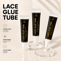 Colle pour perruques en tube de 20 ml, marque privée, forte tenue, longue durée, imperméable, adhésif pour perruques en dentelle