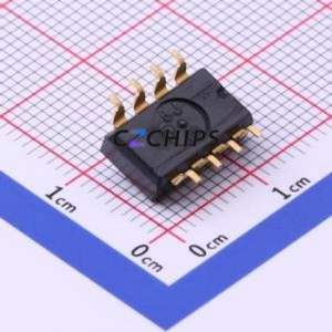 SSGM640200 DIP Switch SMD-8P,6.8x11.9mm Switch Flat Toggle, Raised Type Single Pole Single Throw 4 Gull Wing Type - Product Image 2