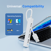 Offre Spéciale Hub USB 2.0 à 4 ports Plug & Play Extension multi-appareils haute vitesse pour PC portable en stock