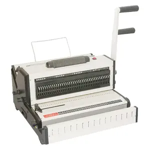 QK-CW2019 penjualan terbaik mult-fungsional 2in1 3:1 kawat dan mesin pengikat buku kumparan untuk ukuran A4/A5