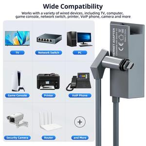 Starlink Mini vệ tinh Internet V2 Gen 2 có dây bên ngoài Mạng hình chữ nhật Ethernet Adapter không dây loại trong kho - Product Image 4