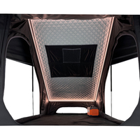 Tente de toit rigide SNDN 4 saisons pour camping-car, en aluminium, pour 2 à 3 personnes, tente de toit pour voiture tout-terrain, toile, tente de toit extérieure avec charnières en X
