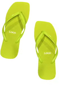 Dép xỏ ngón nữ PVC in logo tùy chỉnh, đế xuồng mềm, thời trang xu hướng mùa xuân hè, đi biển - Product Image 1