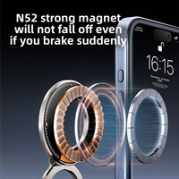 Nouveau support de téléphone magnétique pliable en alliage de zinc N52 ultra-résistant 2026 pour tableau de bord, rotation à 360°, support universel pour mobile, OEM
