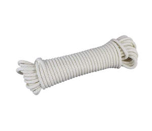 Cuerda de Algodón Natural, Construcción de Trenza Sólida, Cordón de Algodón con Baja Elasticidad y Fácil de Anudar - Product Image 1