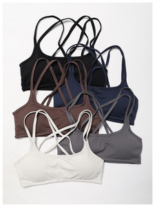 Vêtements pour femmes 2023 dos croisé sport soutien-gorge dos nu séchage rapide sous-vêtements de course nu Fitness Yoga soutien-gorge dos nu - Product Image 6