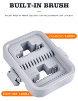 Serpillère plate haut de gamme pour la maison avec seau, nettoyage des sols mains libres, utilisation humide et sèche, serpillère rotative en microfibre