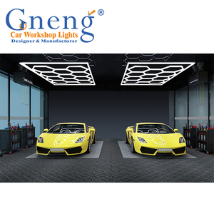 3m*4.8m Deformable Led <strong>Hex</strong> Lamp Hanging Hexagon Detailing Led Lighting Modular Hexagon Ceiling Garage <strong>Light</strong> - Product Image 3