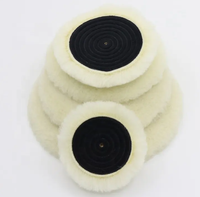 Disque de polissage pour voiture 100% laine véritable, 3-8 pouces, simple ou double face, OEM