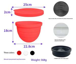 Ventes Flash : Doublures Universelles en Silicone pour Bol Mélangeur <span class=keywords><strong>KitchenAid</strong></span> (Tête Inclinable) – Accessoire de Cuisine pour Bol Mélangeur en Silicone de 5 Quart - Product Image 4