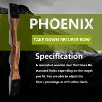 Phoenix 60 Lbs Arc Classique Traditionnel Bambou Laminé Retrait Arc Riser pour Tir À L'arc Chasse
