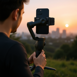 Vevor 3-Axis <b>Gimbal</b> <b>Stabilizer</b> For Smartphones With Ai-Powered Tracking Feature - Product Image 2