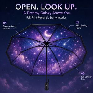 Parapluie pliant automatique personnalisé avec logo, parapluie de voyage compact à 3 plis, parapluie de pluie imprimé, vente en gros OEM - Product Image 5