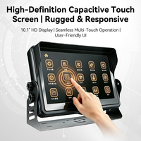 Système de sécurité IA pour véhicule 5 canaux 1080P MDVR VT10 avec écran tactile 10,1 pouces, alarme, 4G WiFi et positionnement 5-GNSS, prise US pour flotte