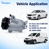 Compresseur de climatisation automatique YLS 92600JN30B DKS17D 6PK 12V R134a pour Nissan Teana J32 Altima NV200 2.0L