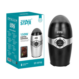Molinillo de Café Eléctrico WinningStar 150W con Control Táctil Negro y Plateado ST-9710 - Product Image 1