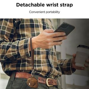 Étui en cuir avec dragonne pour écouteurs sans fil <span class=keywords><strong>Sony</strong></span> <span class=keywords><strong>WF</strong></span>-<span class=keywords><strong>1000XM4</strong></span> (Emballage personnalisé avec logo accepté) - Product Image 5